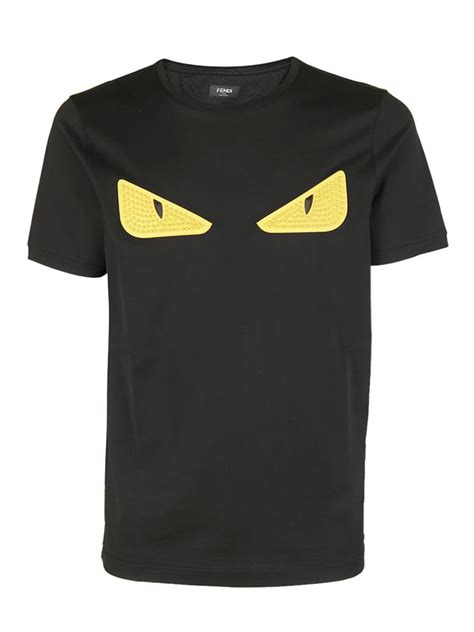 fendi men t shirt black yellow|fendi t shirt i offer.